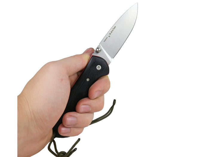 Miguel Nieto Centaur Folding Knife N695 Steel 8cm | Black Mikarta