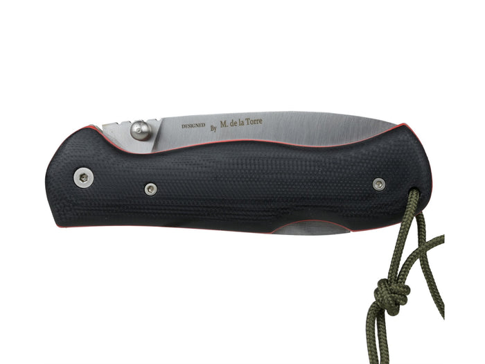 Miguel Nieto Centaur Folding Knife N695 Steel 8cm | Black Mikarta