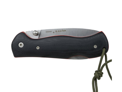 Miguel Nieto Centaur Folding Knife N695 Steel 8cm | Black Mikarta