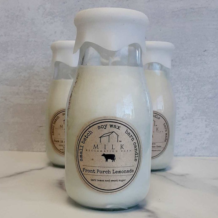 Milk Bottle Front Porch Lemonade Candle