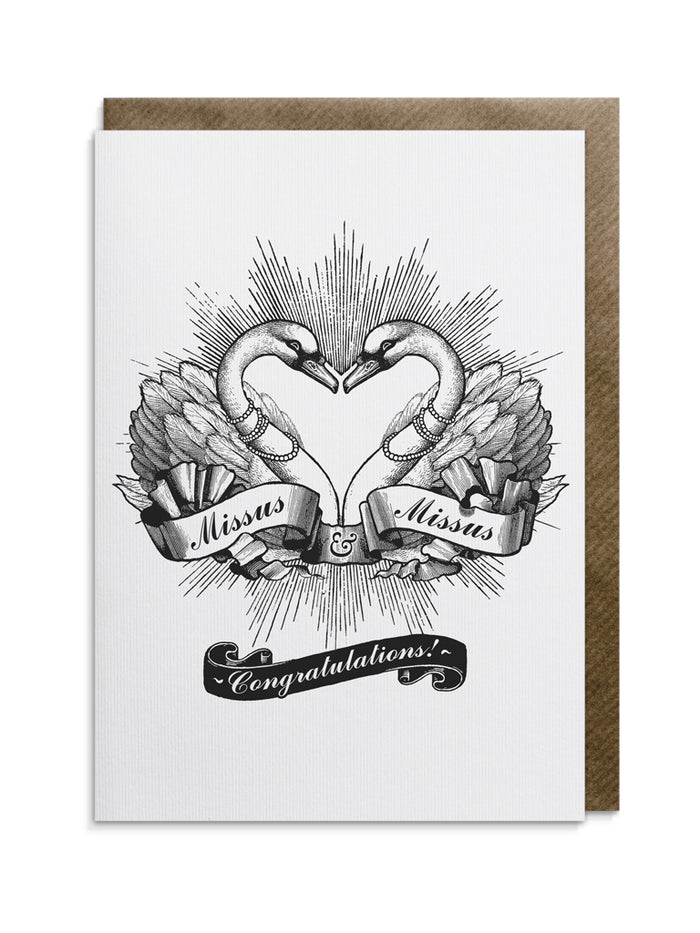 Mrs & Mrs Greeting Card
