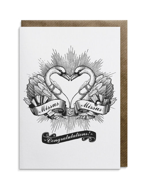 Mrs & Mrs Greeting Card
