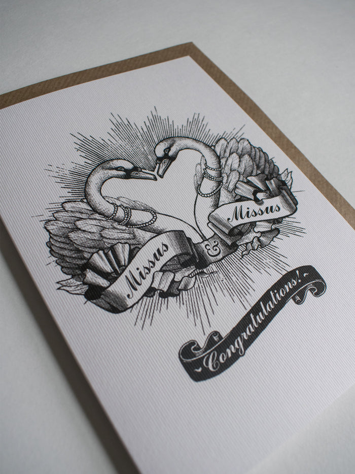 Mrs & Mrs Greeting Card
