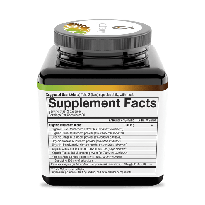 MCP.92075 Youtheory Mushroom Immune Complex 60 Capsules Product Image - Right