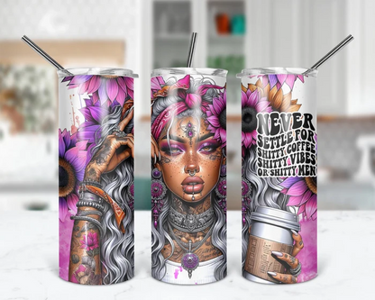 Never Settle | 20 oz Tumbler