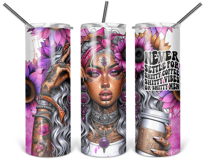 Never Settle | 20 oz Tumbler