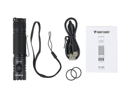 Night Saber Blaze Torch 1900 Lumens USB-C Rechargeable