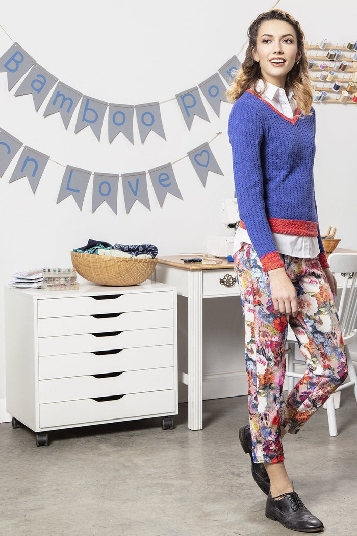 No. 5 V-Neck Pullover Pattern Universal Yarn