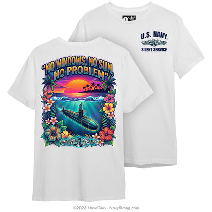 "No Windows" Tee | White