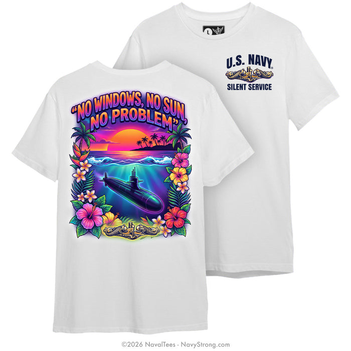 "No Windows" Tee | White