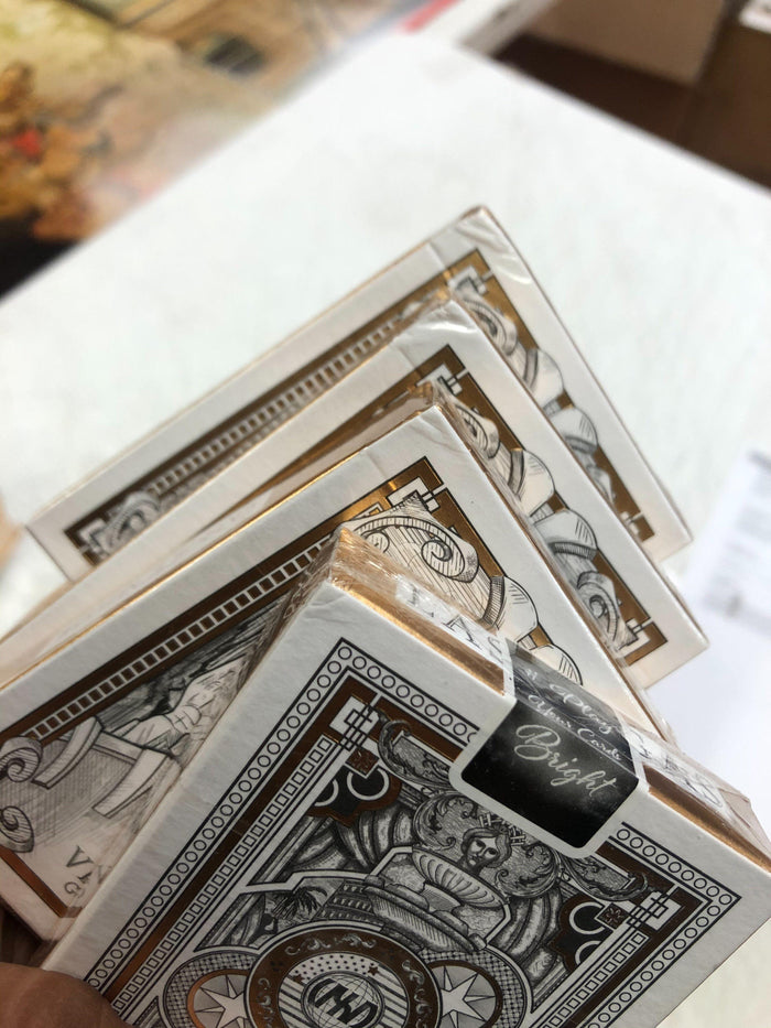 Non refundable - Damaged Gold Diffractor Playing Cards Playing Cards by Diffractor Playing Cards