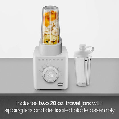 Obliterator® 48 oz Power Blender + Two Travel Jars - Concrete