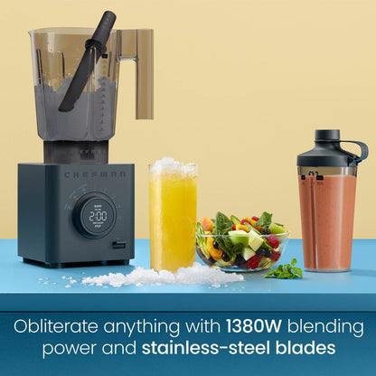 Obliterator® 48 oz Power Blender + Two Travel Jars - Midnight