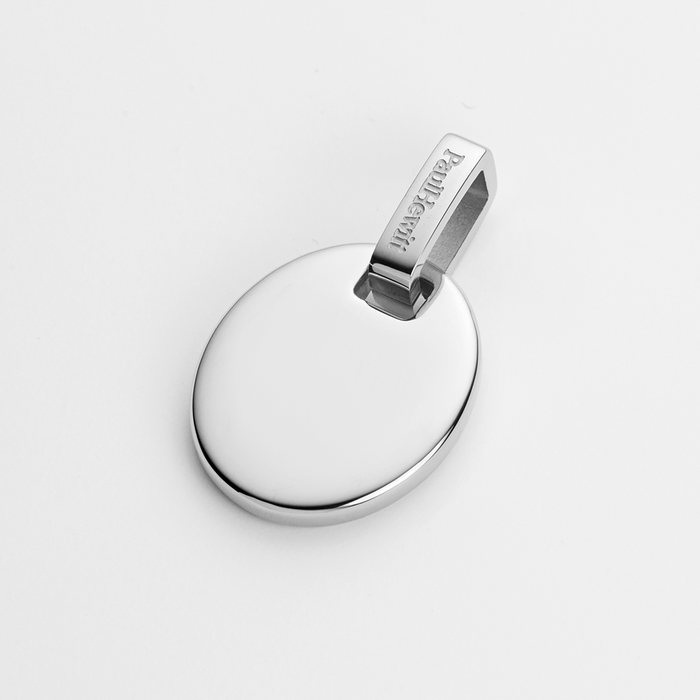 Oval Pendant Silber