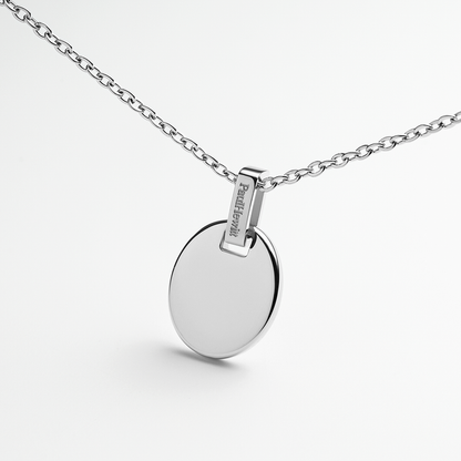 Oval Pendant Silber