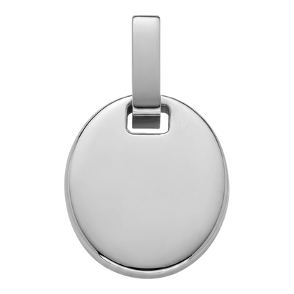 Oval Pendant Silber