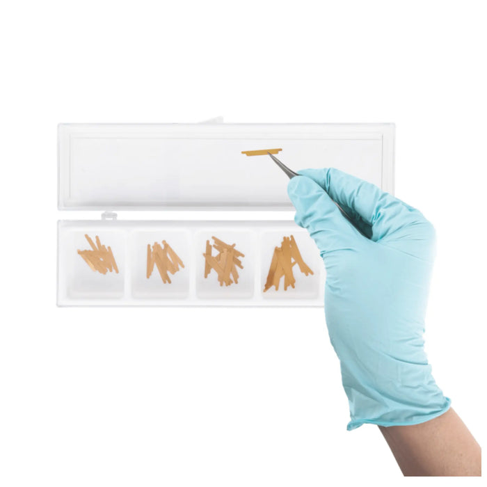 Pack of 50 adhesive tabs - Single and double hook models - Mix of 5 sizes - Goldstadt - Ruck