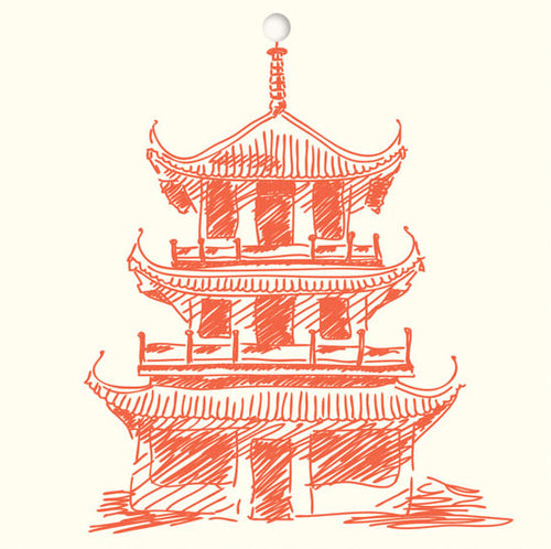Pagoda Gift Tags