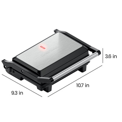 Panini Press + 180° Indoor Grill - Black