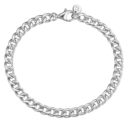Panzerarmband silber
