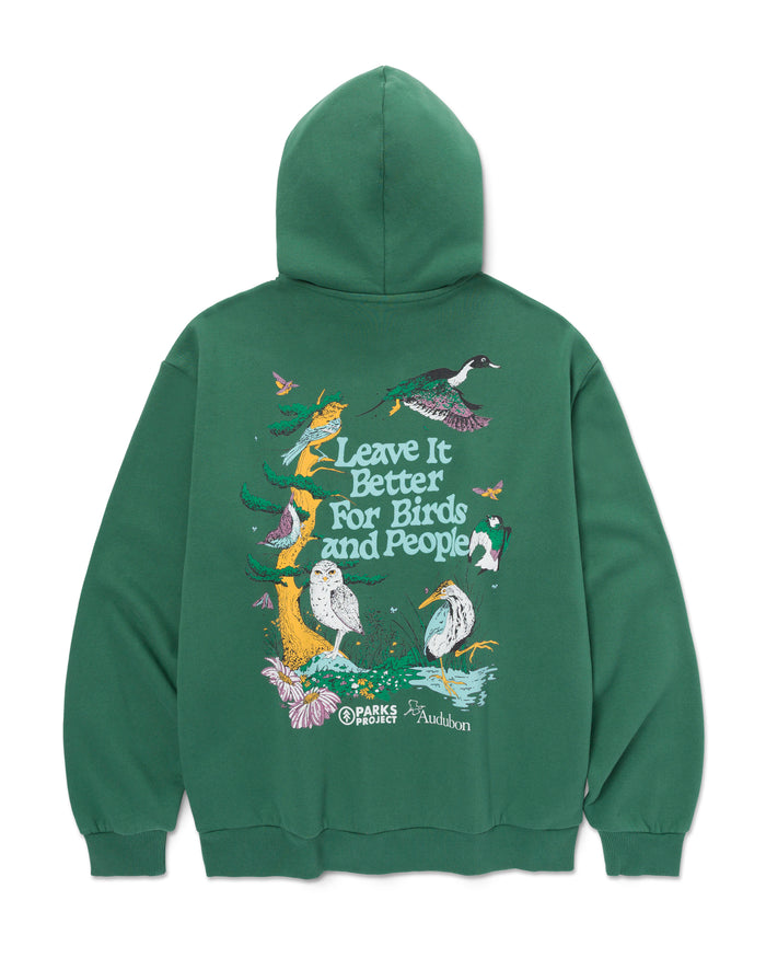 Shop Parks Project x Audubon Hoodie Inspired by Birds in National Parks | forest-green