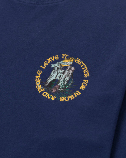 Shop Parks Project x Audubon Long Sleeve Tee Inspired by Birds in Parks | navy