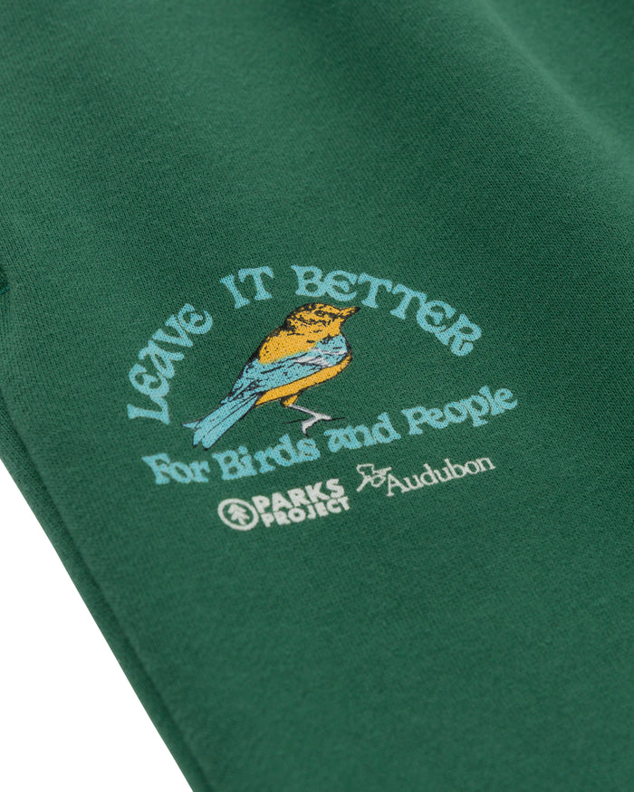 Shop Parks Project x Audubon Sweatpant Inspired by Birds in National Parks | forest-green