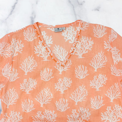 Paula Deen Coral Printed Dress