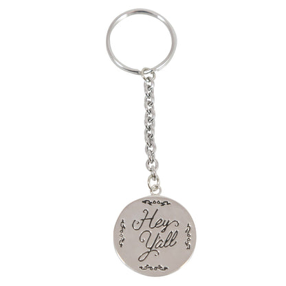 Paula Deen Hey Y'all Silver Tone Keychain by JTV