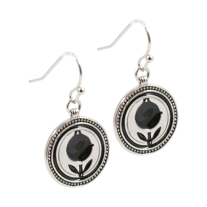 Paula Deen Logo Silver Tone Earrings By JTV