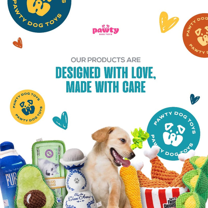 PAWTY Dog Toys dog toys Pawnuts Plush Colorful Donuts Interactive Plush Dog Toy Set - 4 Pc