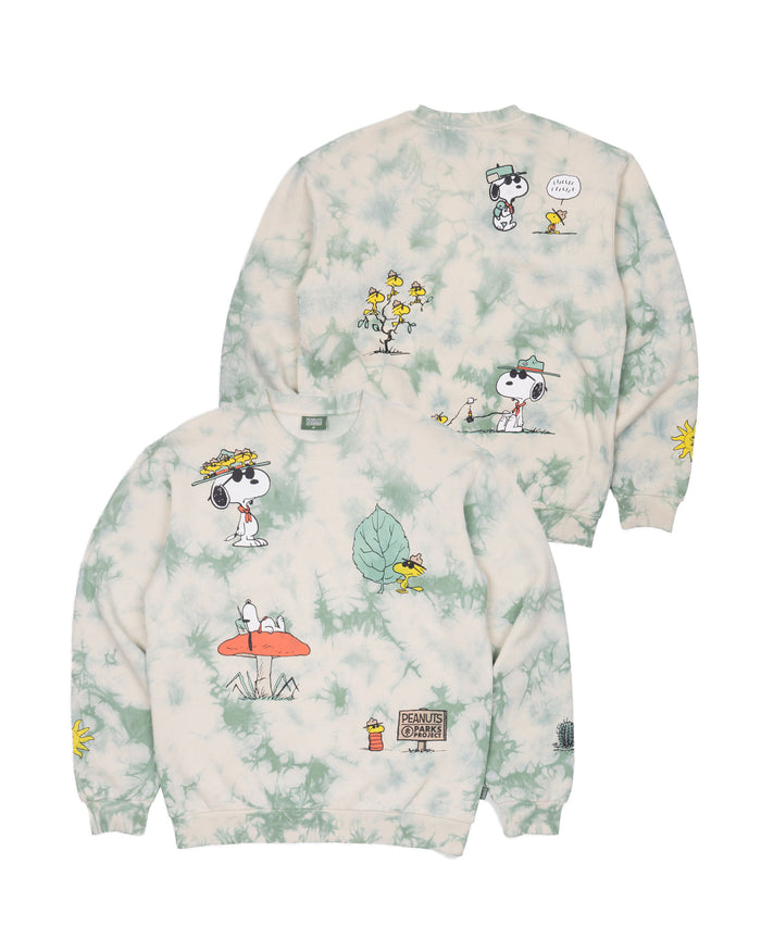 Shop Peanuts Tie Dye Crew Inpsired by our National Parks