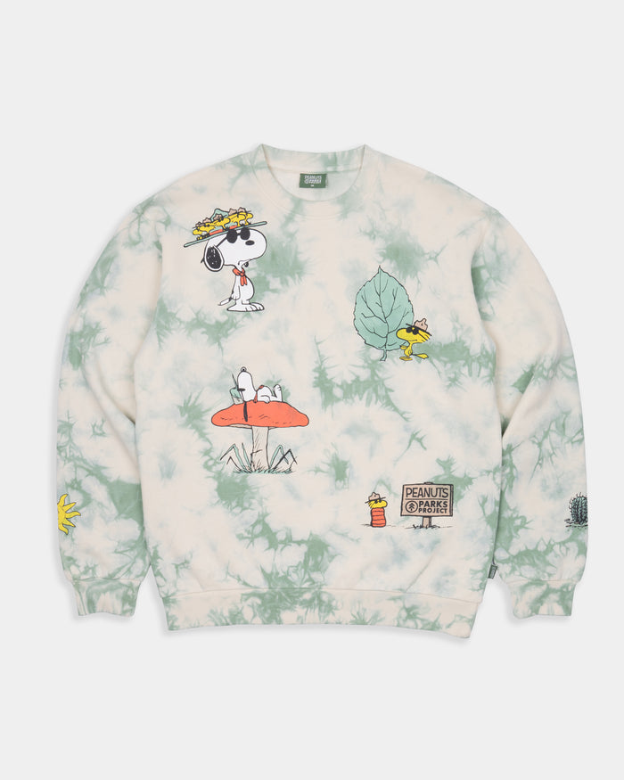 Shop Peanuts Tie Dye Crew Inspired by our National Parks | natural