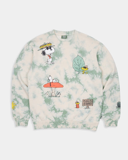 Shop Peanuts Tie Dye Crew Inspired by our National Parks | natural