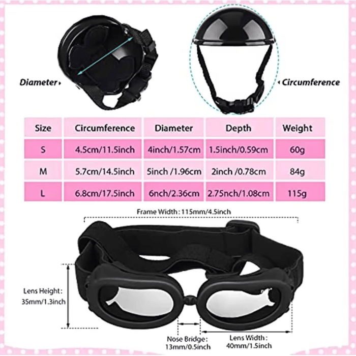 AE Collars Pet Goggles/Sunglasses