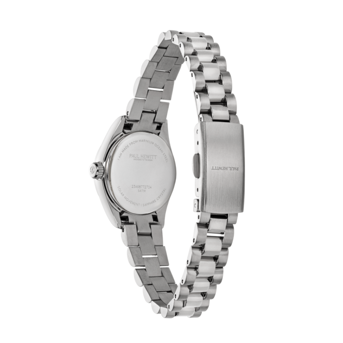 Petit Soleil Round Uhr Silber Schwarz