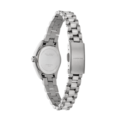 Petit Soleil Round Uhr Silber Schwarz