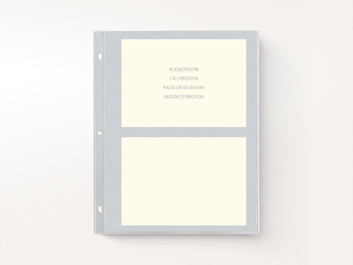 Photo Pages For 3 Ring Album 5x7