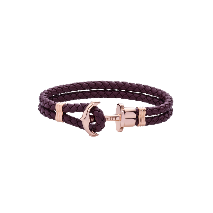 Ankerarmband Phrep Roségold Dark Mauve