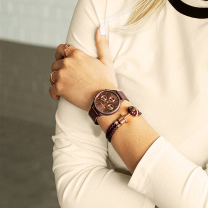 Ankerarmband Phrep Roségold Dark Mauve