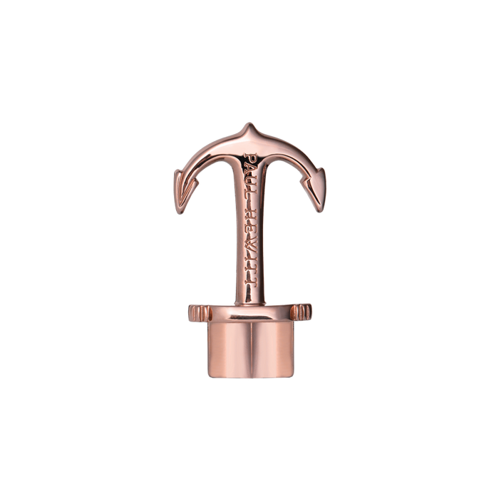 Ankerarmband Phrep Roségold Leder Schwarz
