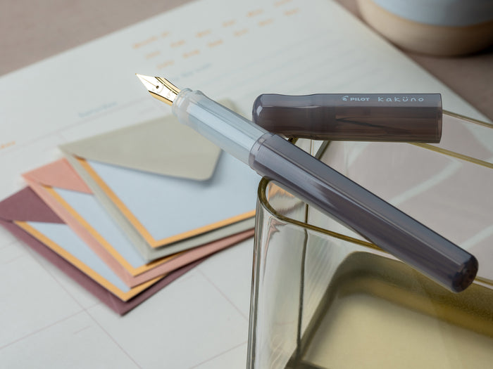 Pilot Kakuno Fountain Pen - Madoromi – Nimbus Grey
