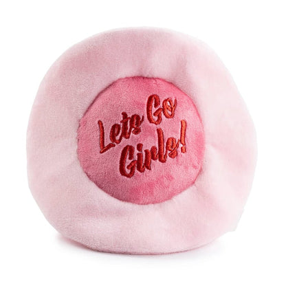 Haute Diggity Dog dog toys Pink Cowgirl Hat Plush Squeaky Dog Toy