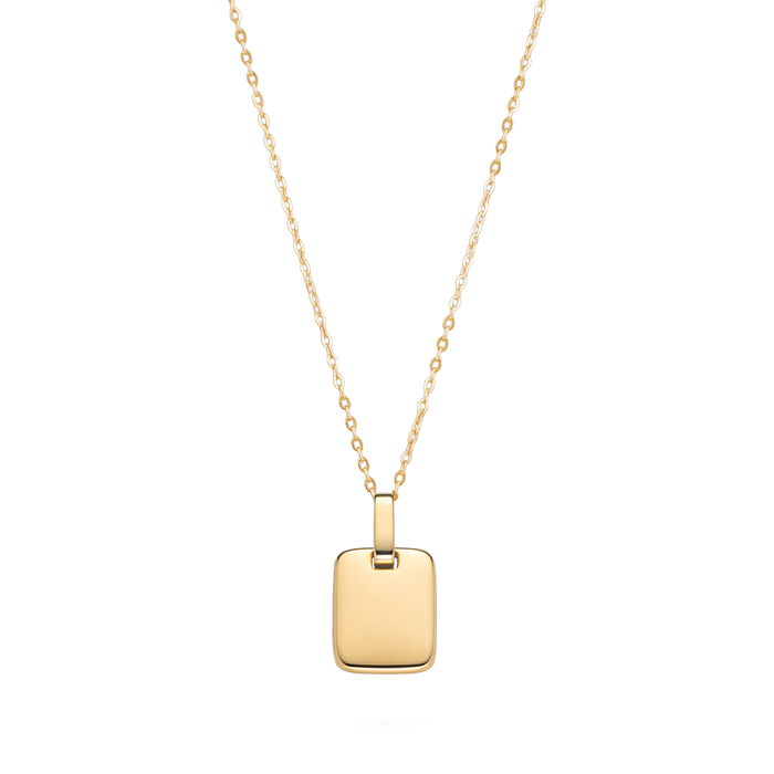 Plate Halskette Gold
