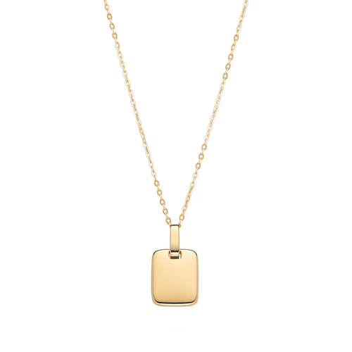 Plate Halskette Gold