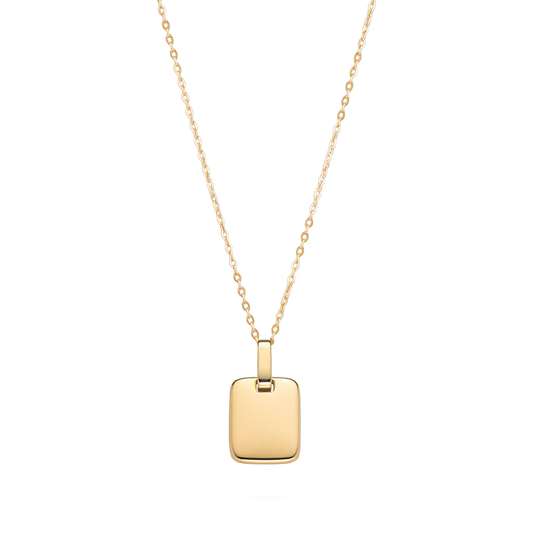 Plate Halskette Gold