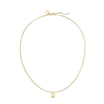 Plate Halskette Gold