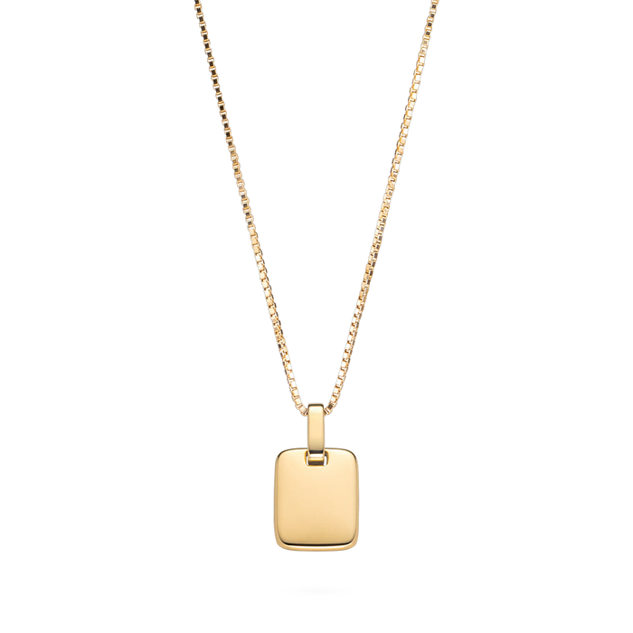 Plate Halskette Gold