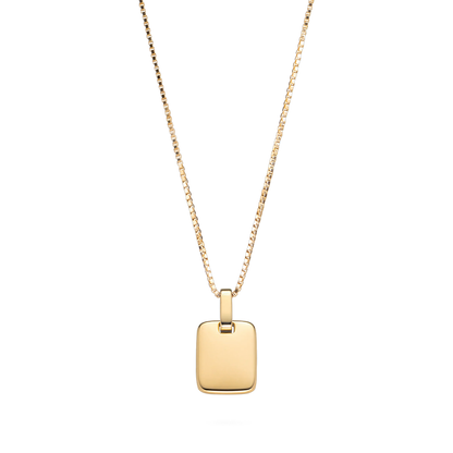 Plate Halskette Gold