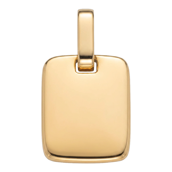 Plate Pendant Gold
